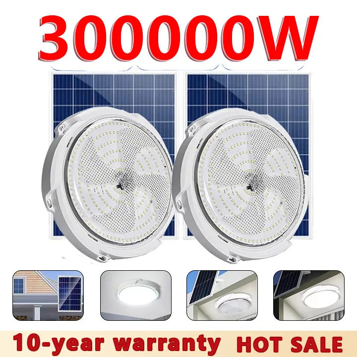 Solar Ceiling Lights LED Indoor Solar Lamp With Solar Panel Solar Lights Inside the House
