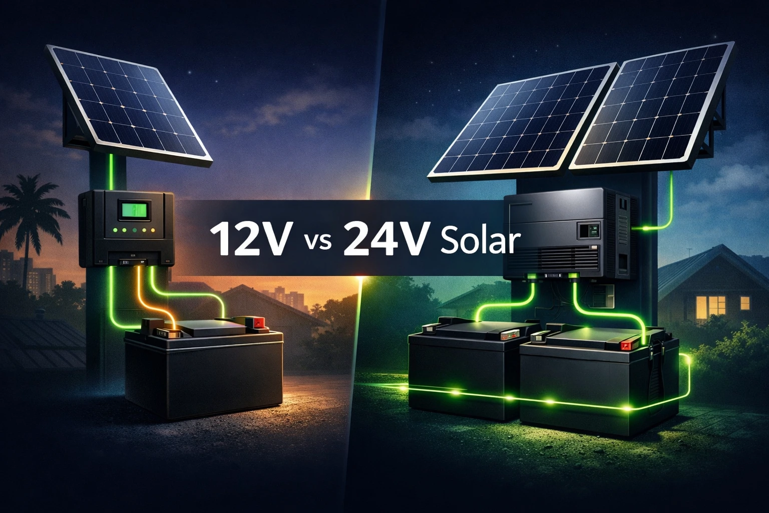 12V vs 24V solar and battery setup for homes in the Philippines