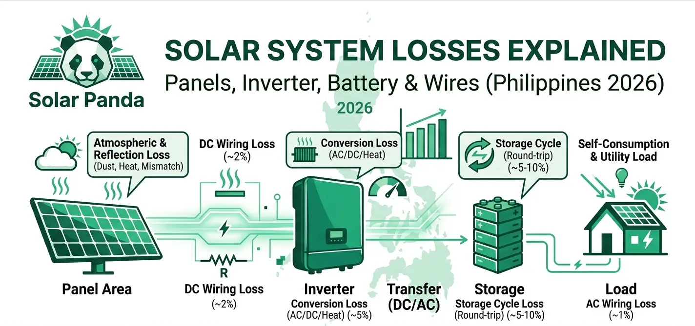 Solar System Losses Explained: Where Power Disappears (Philippines 2026)